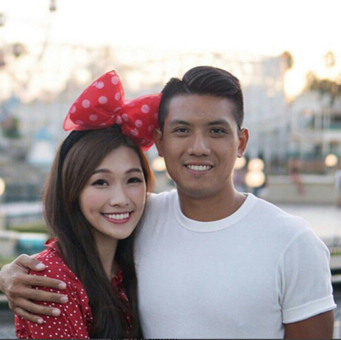 右為李志豪，左為其女友Karen Ho